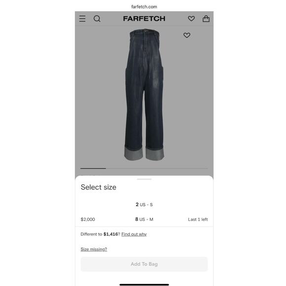 Alexander Wang Crystal Embellished Waxed Denim Strapless Jumpsuit - Picture 16 of 16